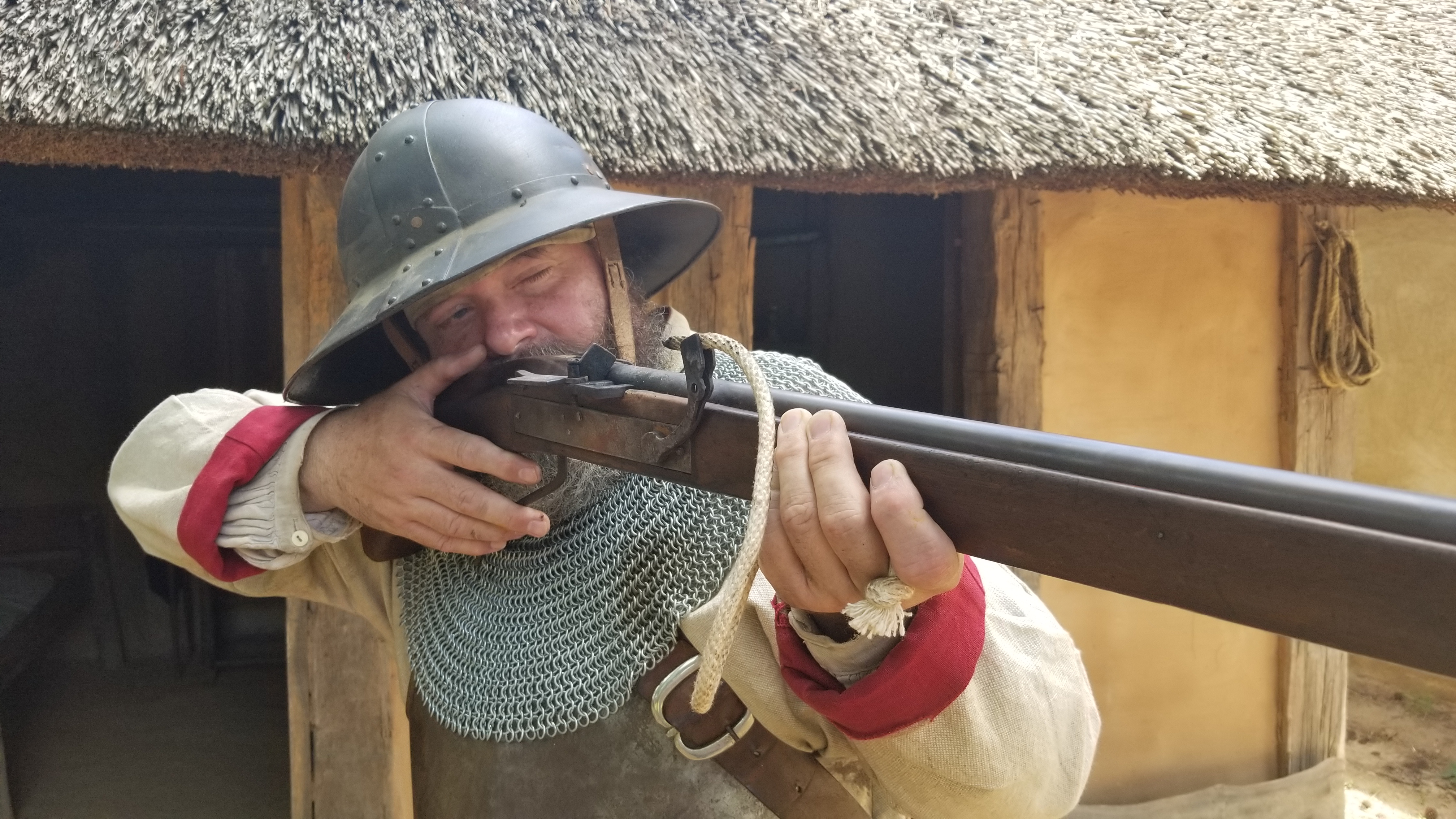 Man Pointing Musket