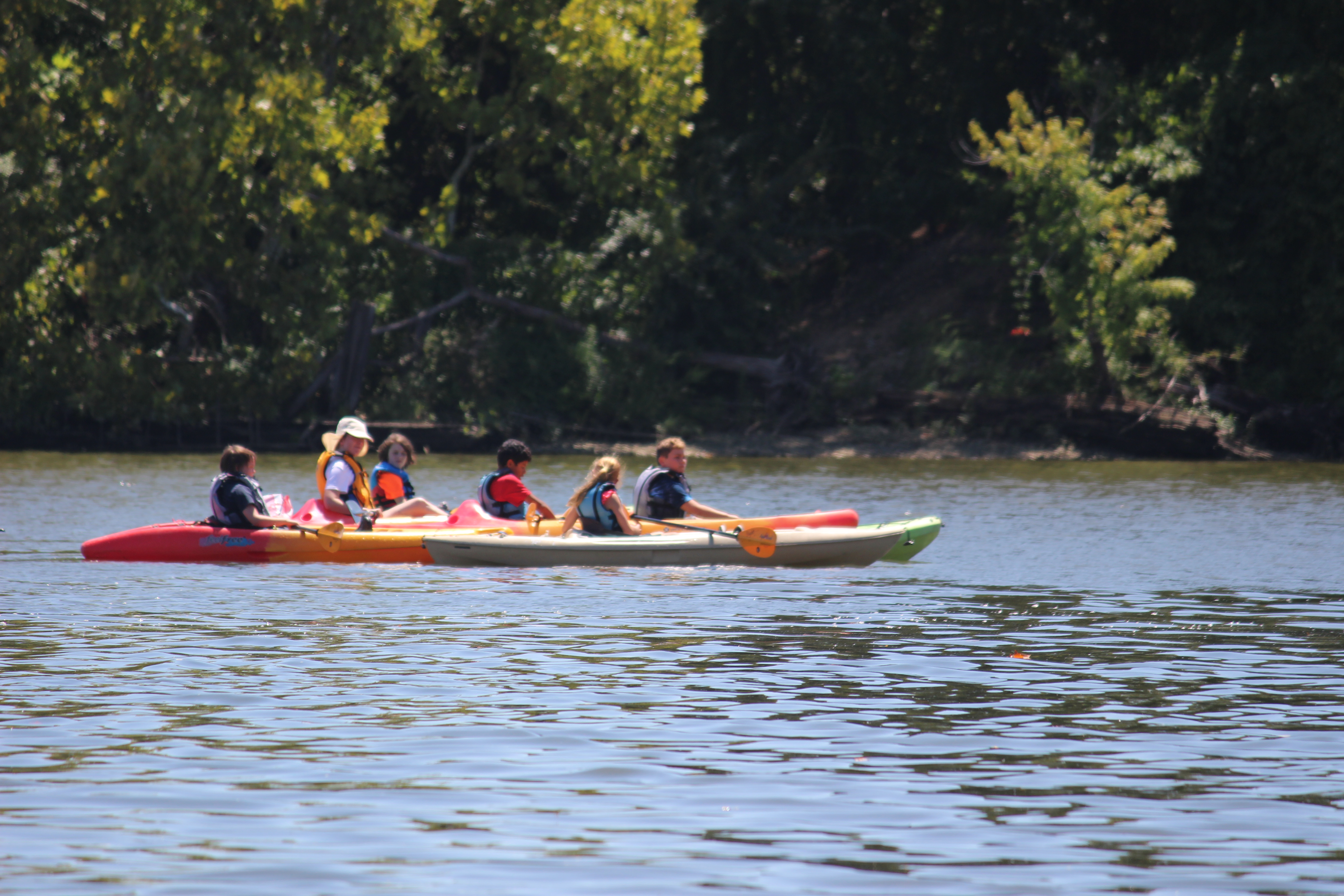 Summer Camp Kayaking on James River