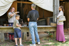 Blacksmith Teaching Visitors