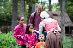 Family in Garden